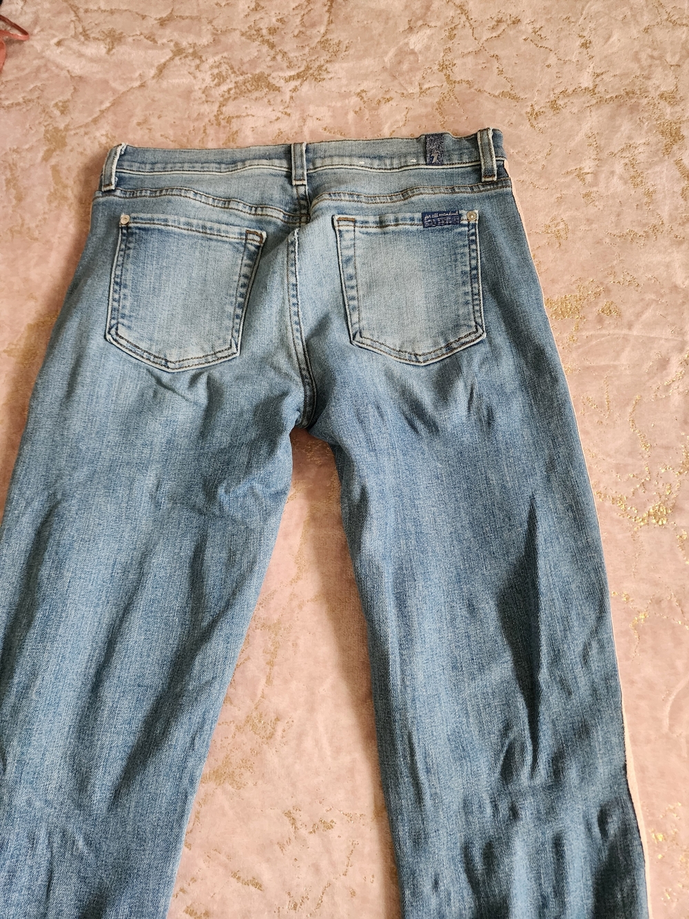 7 FOR ALL MAMKIND | Light Blue Denim Jeans - Picture 7 of 15